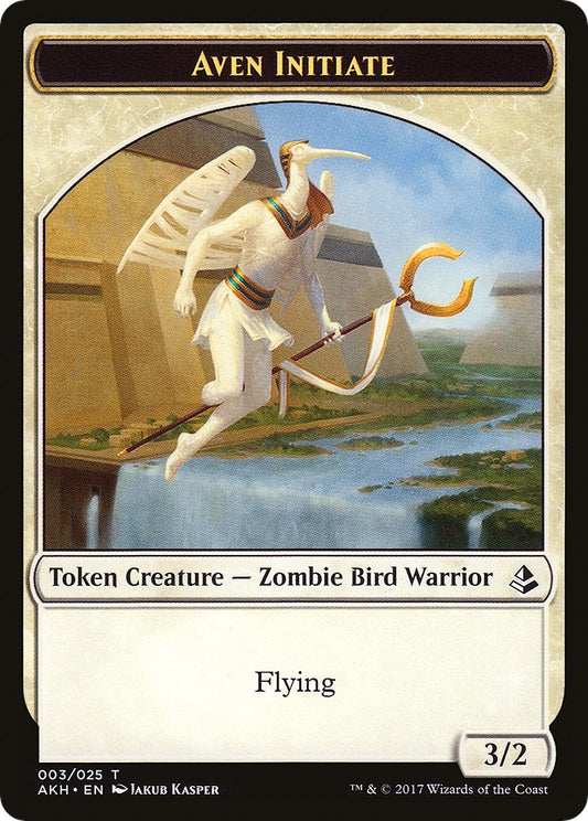 Image for Aven Initiate // Snake Double-Sided Token (3 // 23) (AKH) - Magic: The Gathering