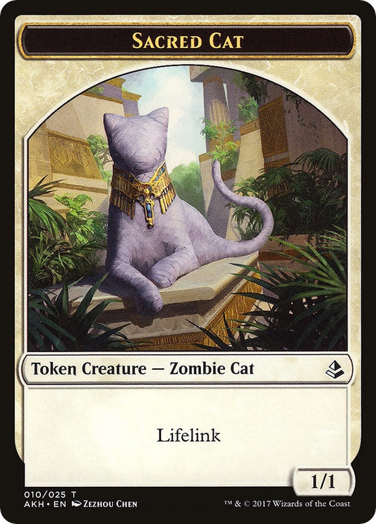 Image for Sacred Cat // Insect Double-Sided Token (10 // 19) (AKH) - Magic: The Gathering