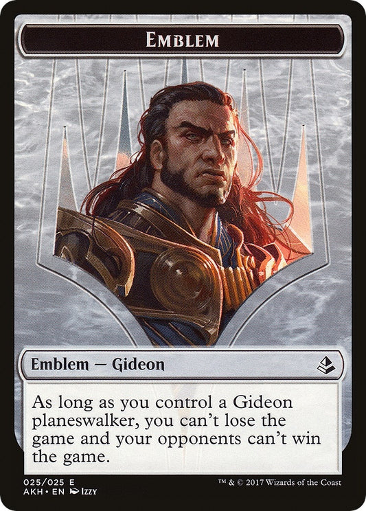 Image for Emblem - Gideon of the Trials // Zombie Double-Sided Token (25 // 20) (AKH) - Magic: The Gathering