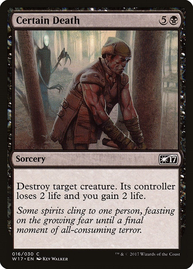 Image for Certain Death (16) (W17) - Magic: The Gathering