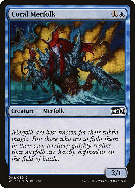 Image for Coral Merfolk (8) (W17) - Magic: The Gathering