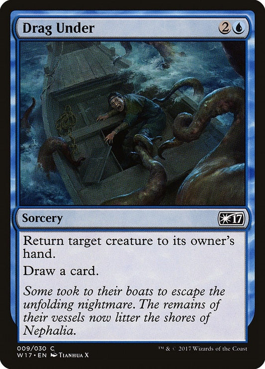 Image for Drag Under (9) (W17) - Magic: The Gathering