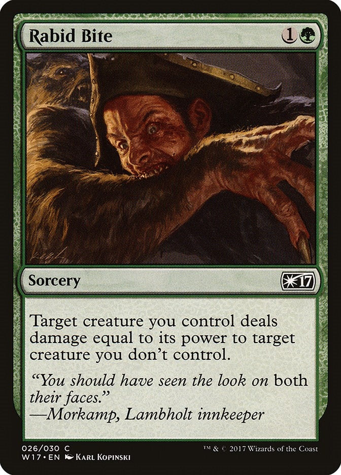 Image for Rabid Bite (26) (W17) - Magic: The Gathering