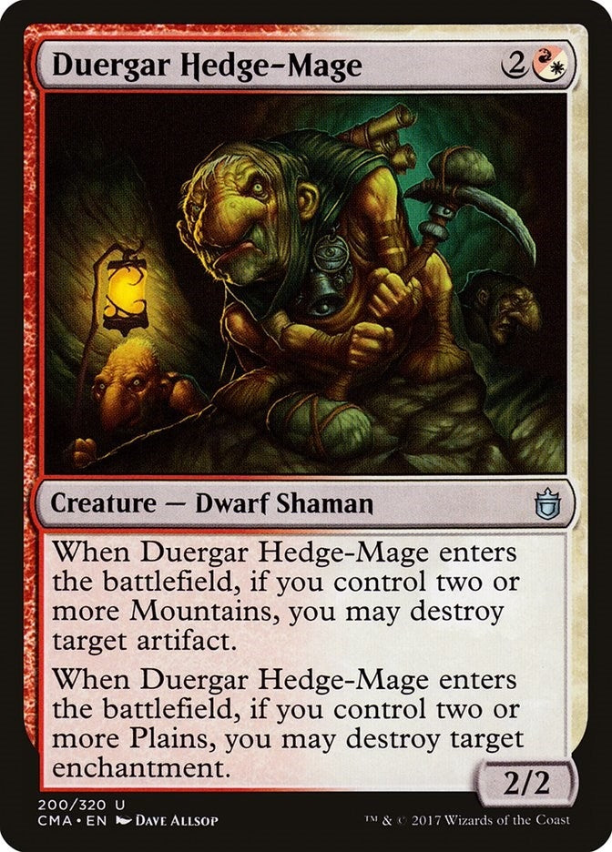 Image for Duergar Hedge-Mage (200) (CMA) - Magic: The Gathering