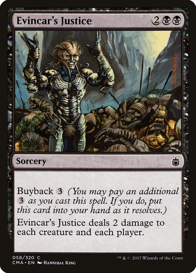 Image for Evincar's Justice (58) (CMA) - Magic: The Gathering