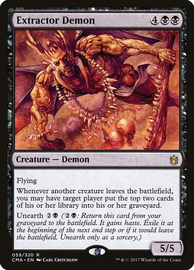 Image for Extractor Demon (59) (CMA) - Magic: The Gathering
