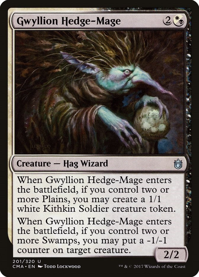 Image for Gwyllion Hedge-Mage (201) (CMA) - Magic: The Gathering