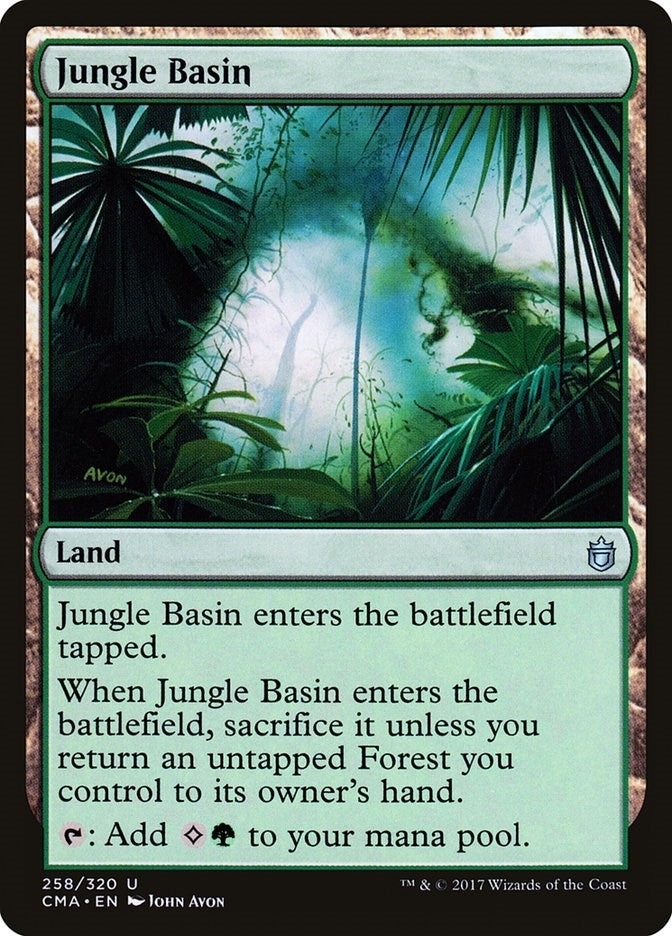 Image for Jungle Basin (258) (CMA) - Magic: The Gathering