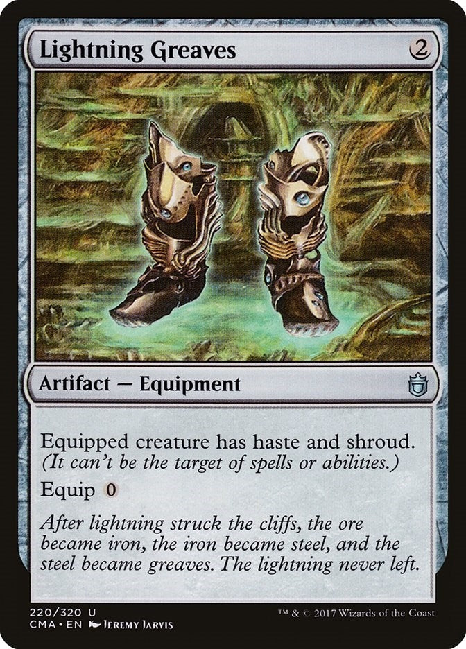 Image for Lightning Greaves (220) (CMA) - Magic: The Gathering