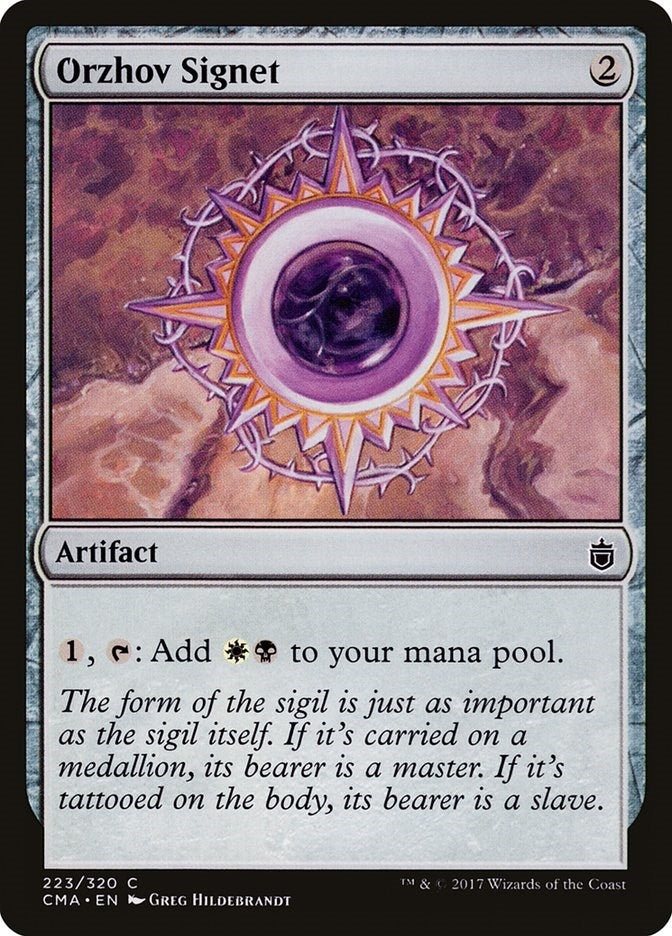 Image for Orzhov Signet (223) (CMA) - Magic: The Gathering