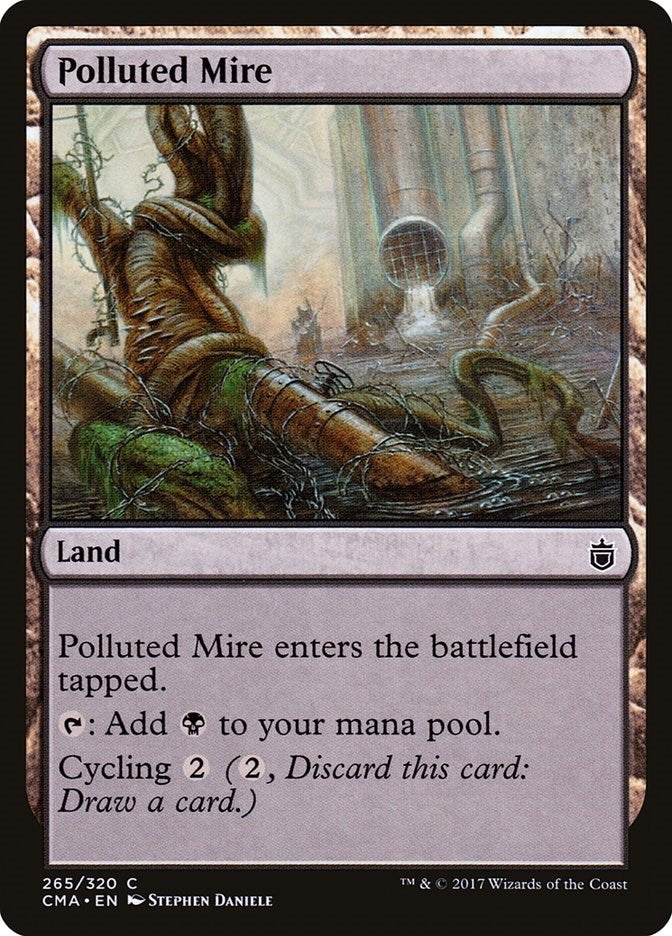 Image for Polluted Mire (265) (CMA) - Magic: The Gathering