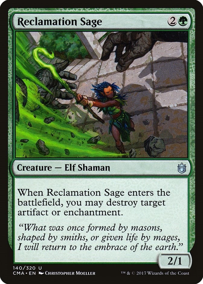 Image for Reclamation Sage (140) (CMA) - Magic: The Gathering