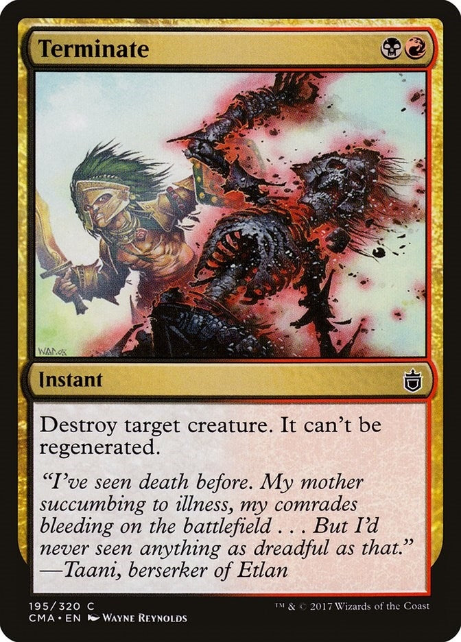 Image for Terminate (195) (CMA) - Magic: The Gathering