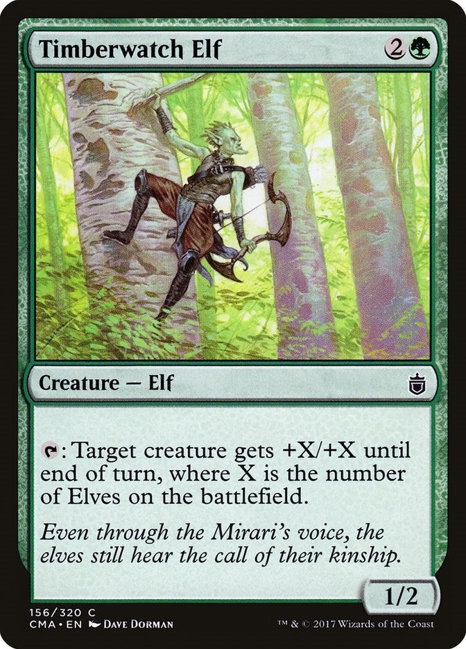 Image for Timberwatch Elf (156) (CMA) - Magic: The Gathering