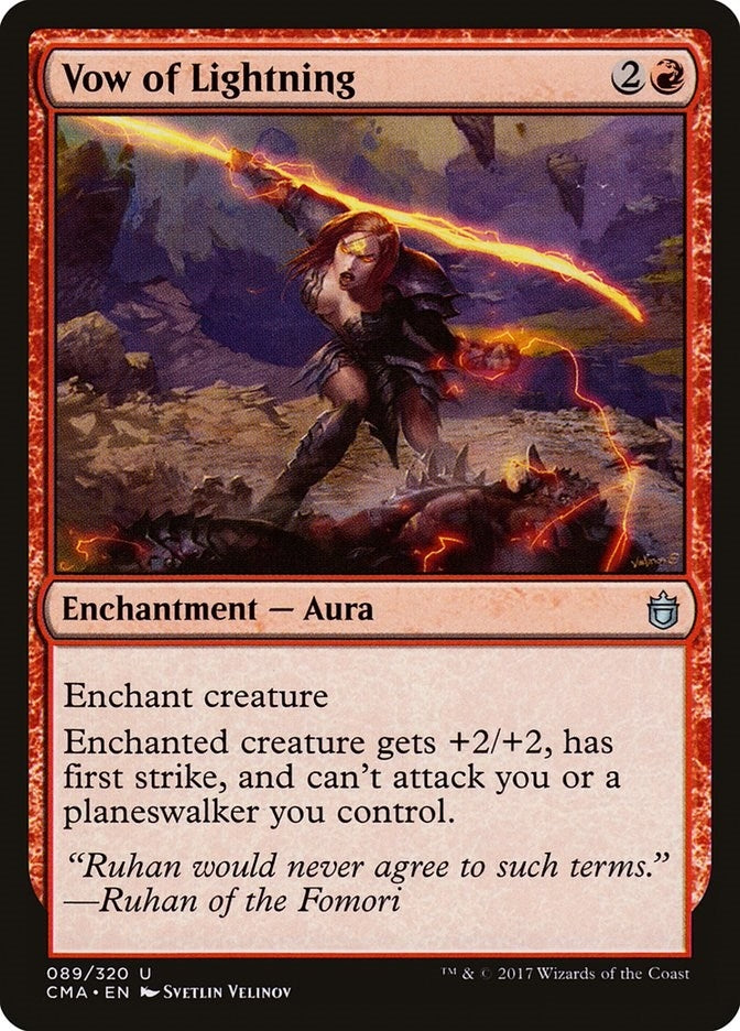Image for Vow of Lightning (89) (CMA) - Magic: The Gathering