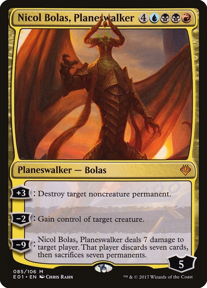 Image for Nicol Bolas, Planeswalker (85) (AC2) - Magic: The Gathering
