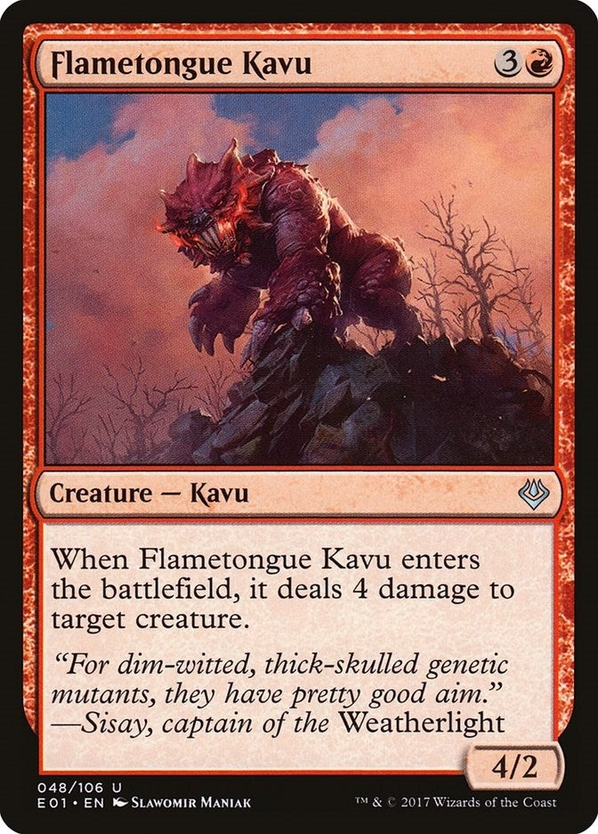 Image for Flametongue Kavu (48) (AC2) - Magic: The Gathering