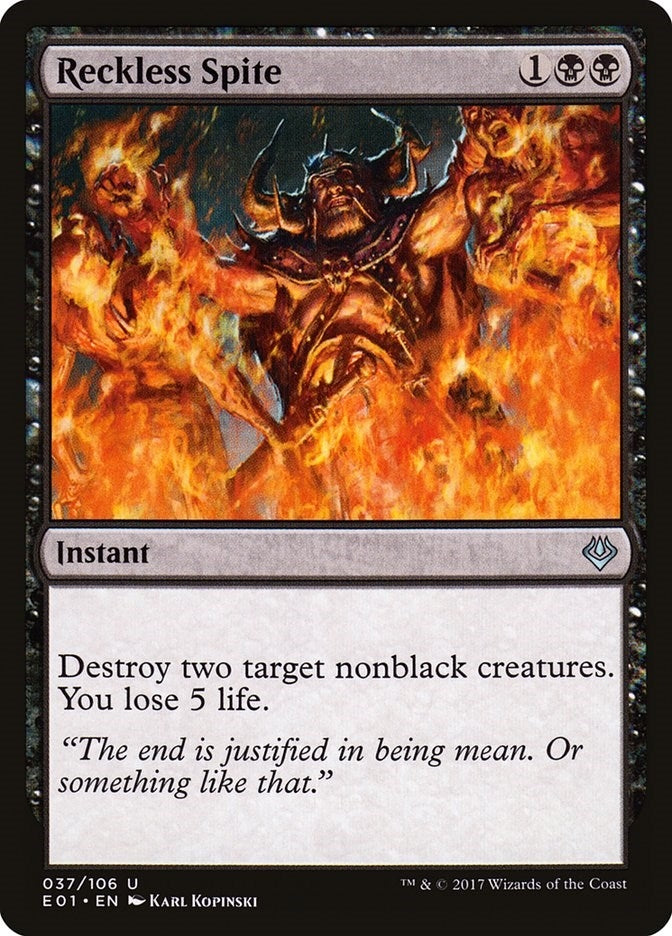 Image for Reckless Spite (37) (AC2) - Magic: The Gathering