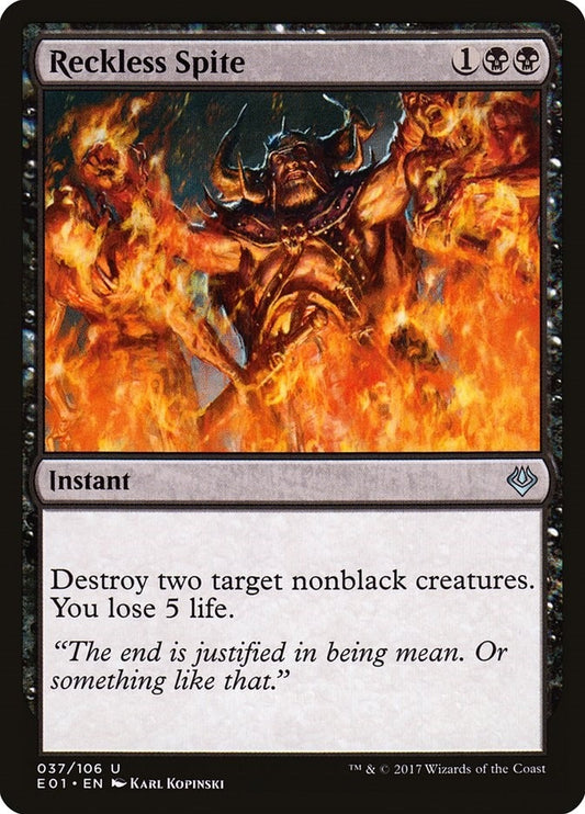 Image for Reckless Spite (37) (AC2) - Magic: The Gathering