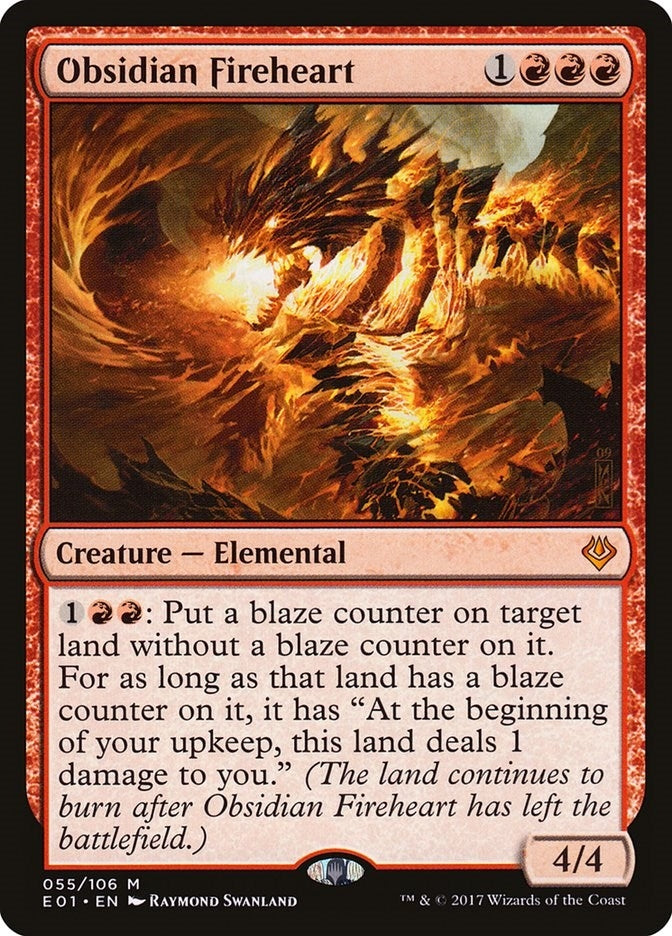 Image for Obsidian Fireheart (55) (AC2) - Magic: The Gathering