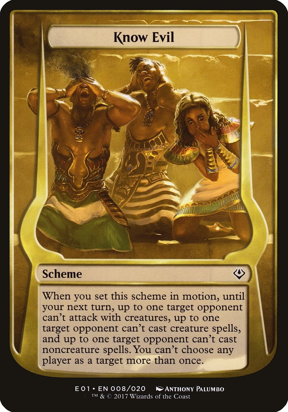 Image for Know Evil (Archenemy: Nicol Bolas) (8) (OVER) - Magic: The Gathering