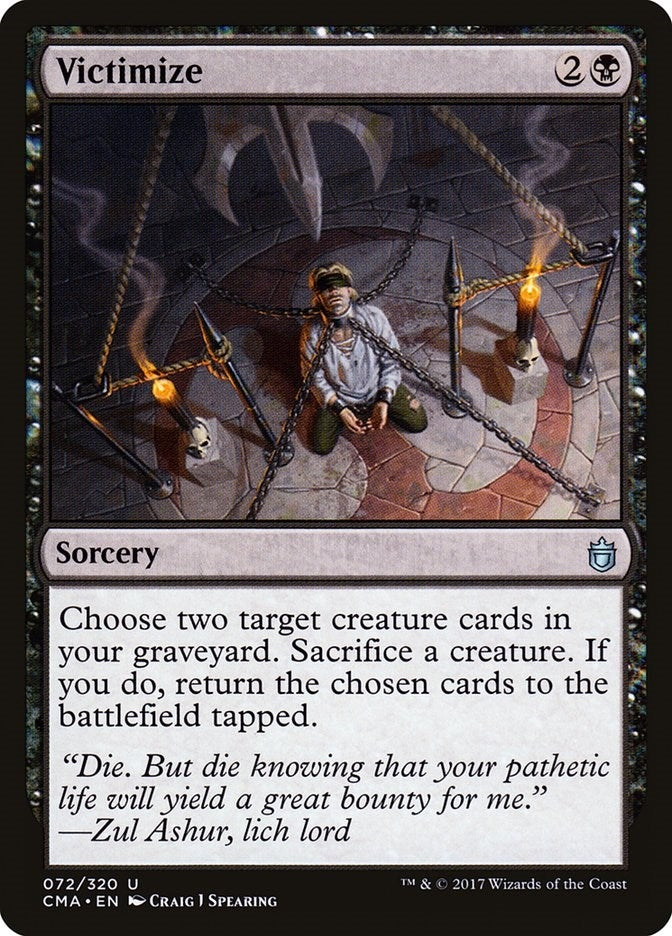 Image for Victimize (72) (CMA) - Magic: The Gathering