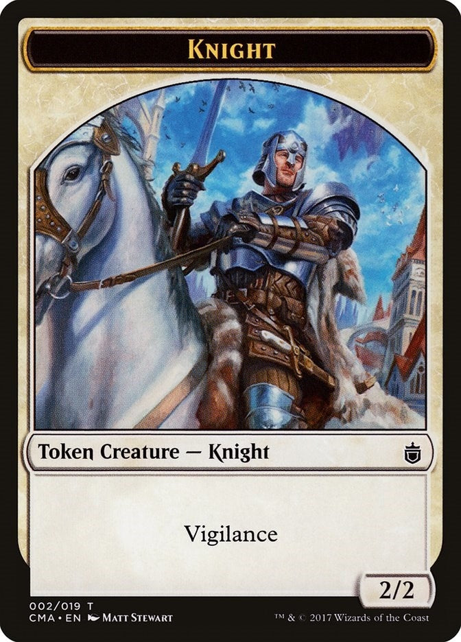 Image for Knight Token (002) (2) (CMA) - Magic: The Gathering