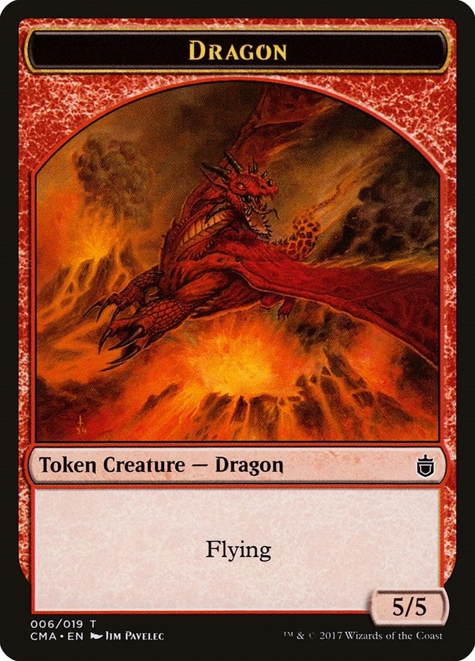 Image for Dragon Token (006) (6) (CMA) - Magic: The Gathering