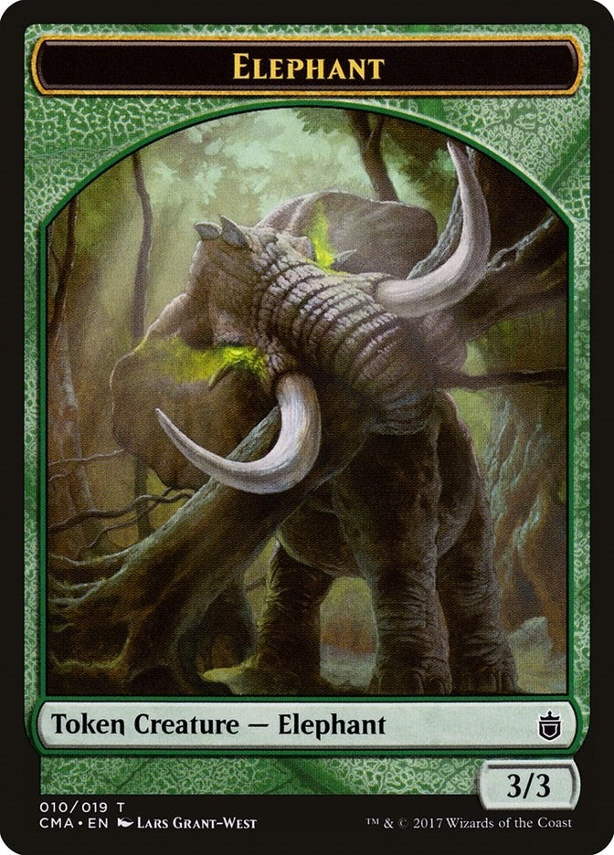 Image for Elephant Token (010) (10) (CMA) - Magic: The Gathering
