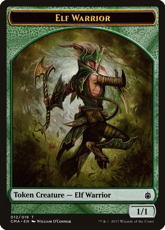 Image for Elf Warrior Token (012) (12) (CMA) - Magic: The Gathering