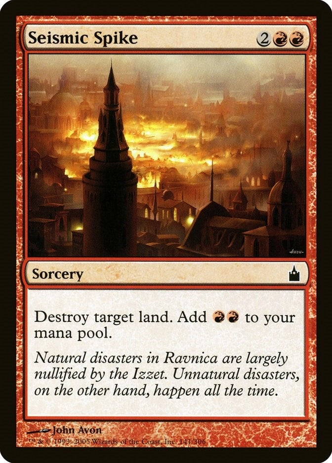 Image for Seismic Spike (141) (RAV) - Magic: The Gathering