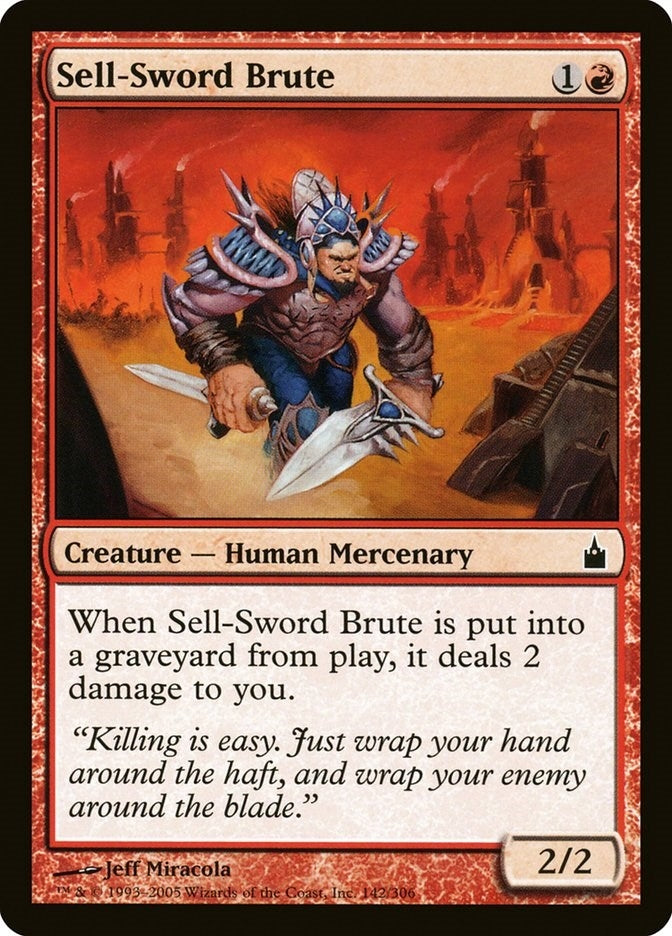 Image for Sell-Sword Brute (142) (RAV) - Magic: The Gathering