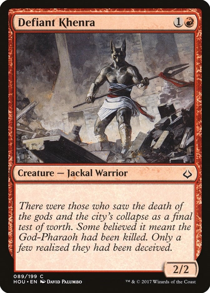 Image for Defiant Khenra (89) (HOU) - Magic: The Gathering