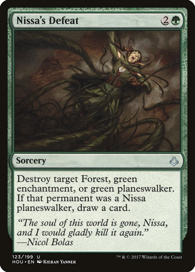 Image for Nissa's Defeat (123) (HOU) - Magic: The Gathering