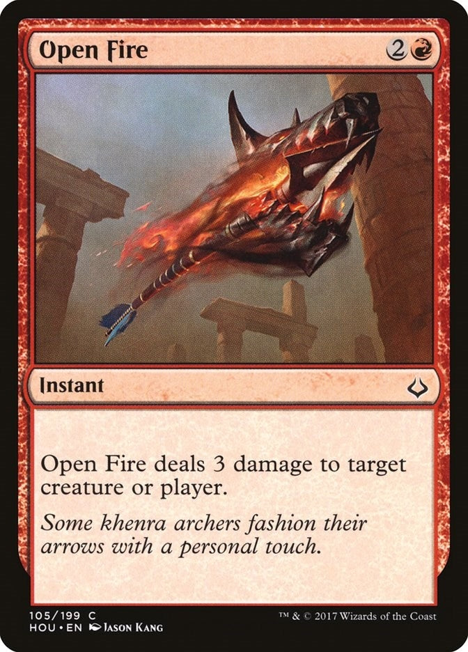Image for Open Fire (105) (HOU) - Magic: The Gathering