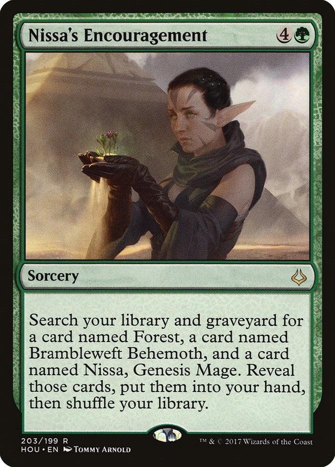 Image for Nissa's Encouragement (203) (HOU) - Magic: The Gathering