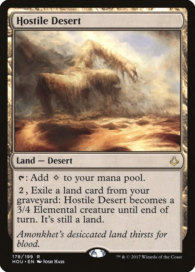 Image for Hostile Desert (178) (HOU) - Magic: The Gathering