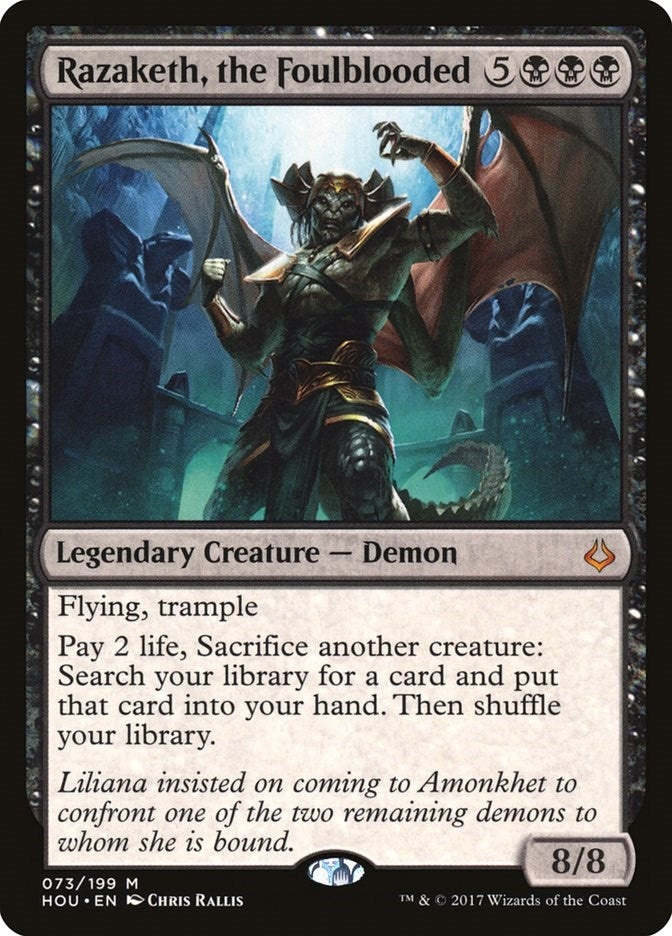 Image for Razaketh, the Foulblooded (73) (HOU) - Magic: The Gathering