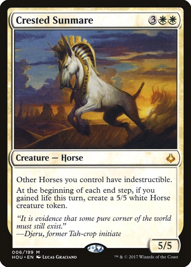 Image for Crested Sunmare (6) (HOU) - Magic: The Gathering