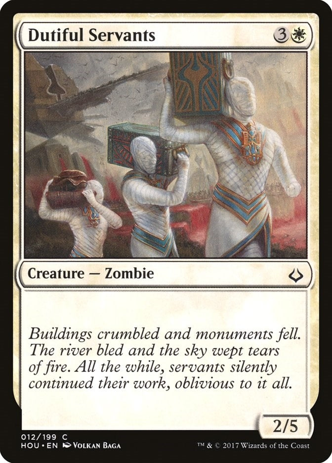 Image for Dutiful Servants (12) (HOU) - Magic: The Gathering