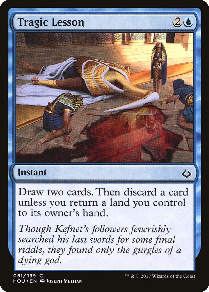 Image for Tragic Lesson (51) (HOU) - Magic: The Gathering
