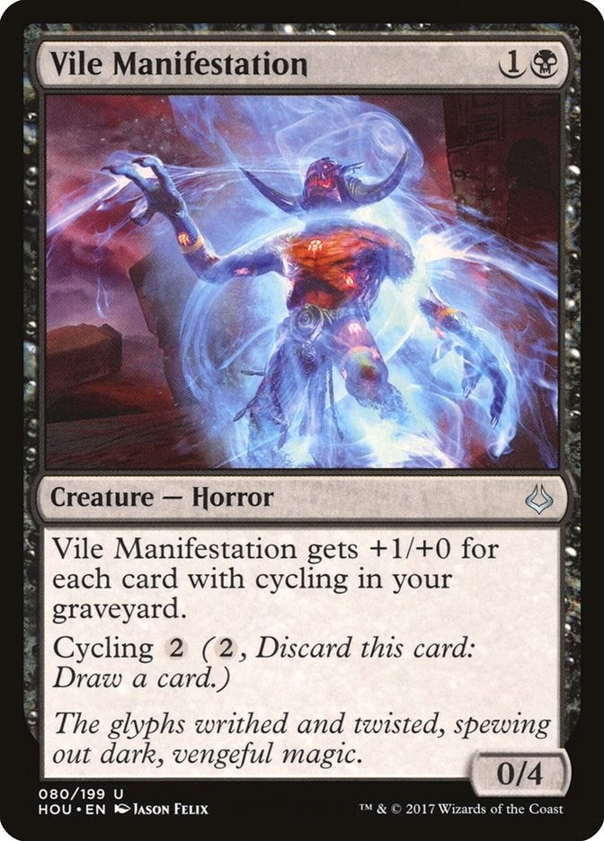 Image for Vile Manifestation (80) (HOU) - Magic: The Gathering