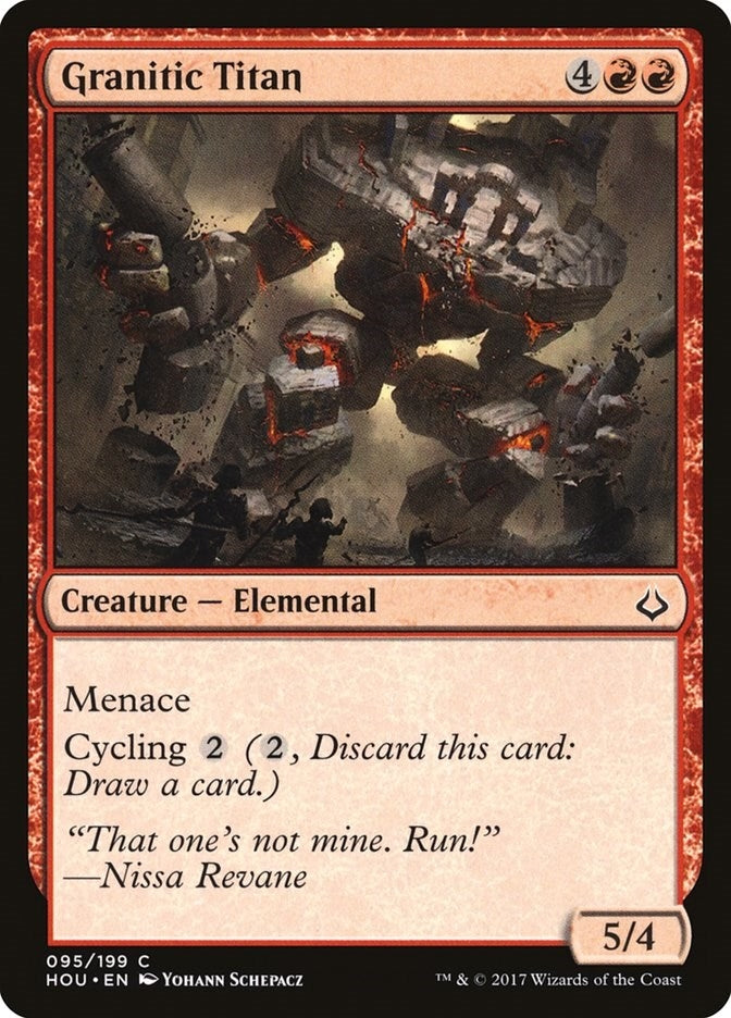 Image for Granitic Titan (95) (HOU) - Magic: The Gathering