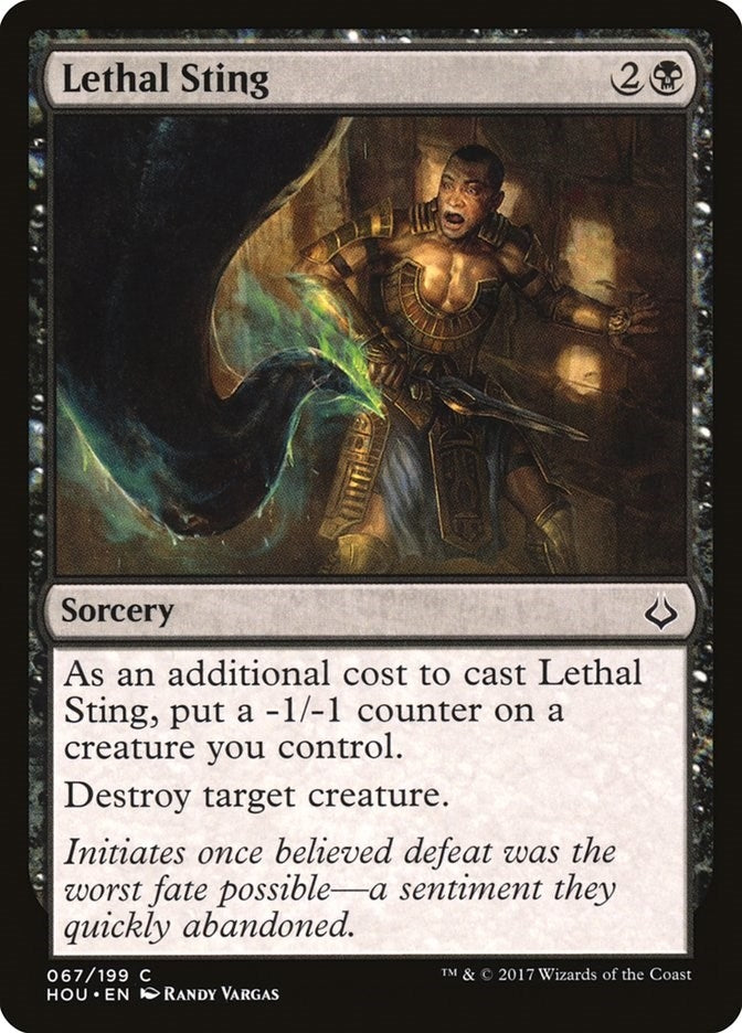 Image for Lethal Sting (67) (HOU) - Magic: The Gathering