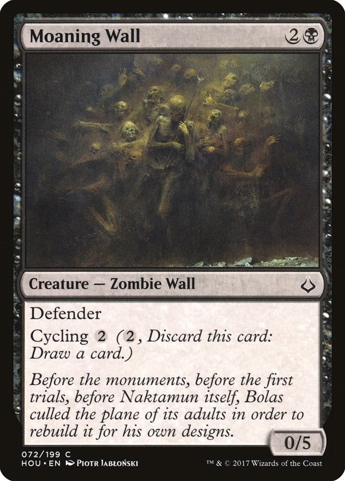Image for Moaning Wall (72) (HOU) - Magic: The Gathering