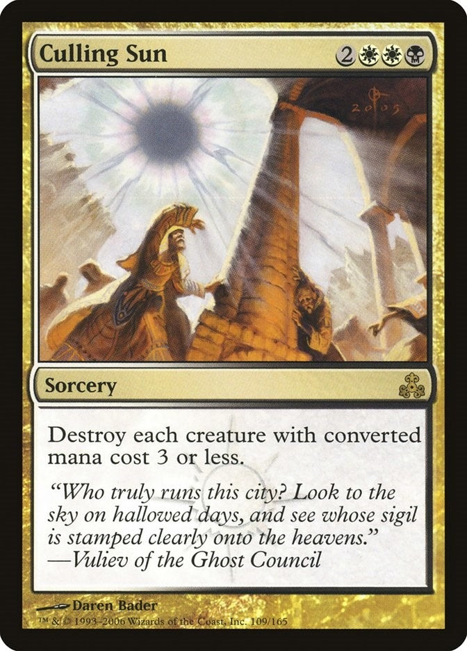 Image for Culling Sun (109) (GPT) - Magic: The Gathering