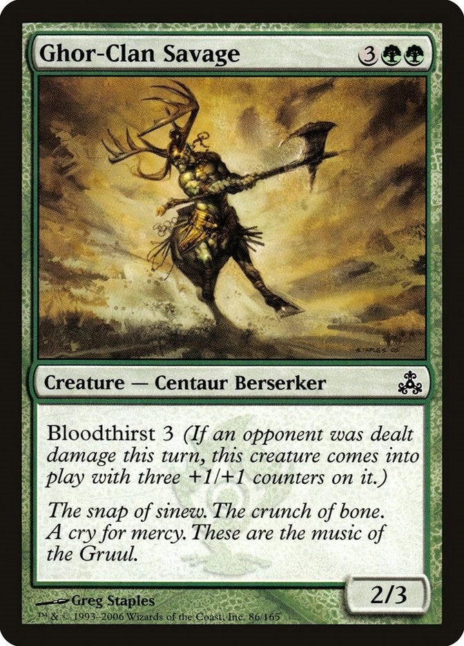 Image for Ghor-Clan Savage (86) (GPT) - Magic: The Gathering