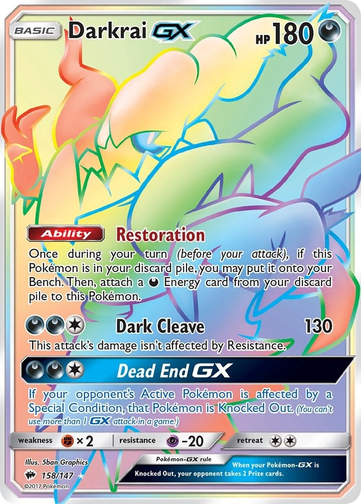 Darkrai GX (Secret) (158/147) (SM03)