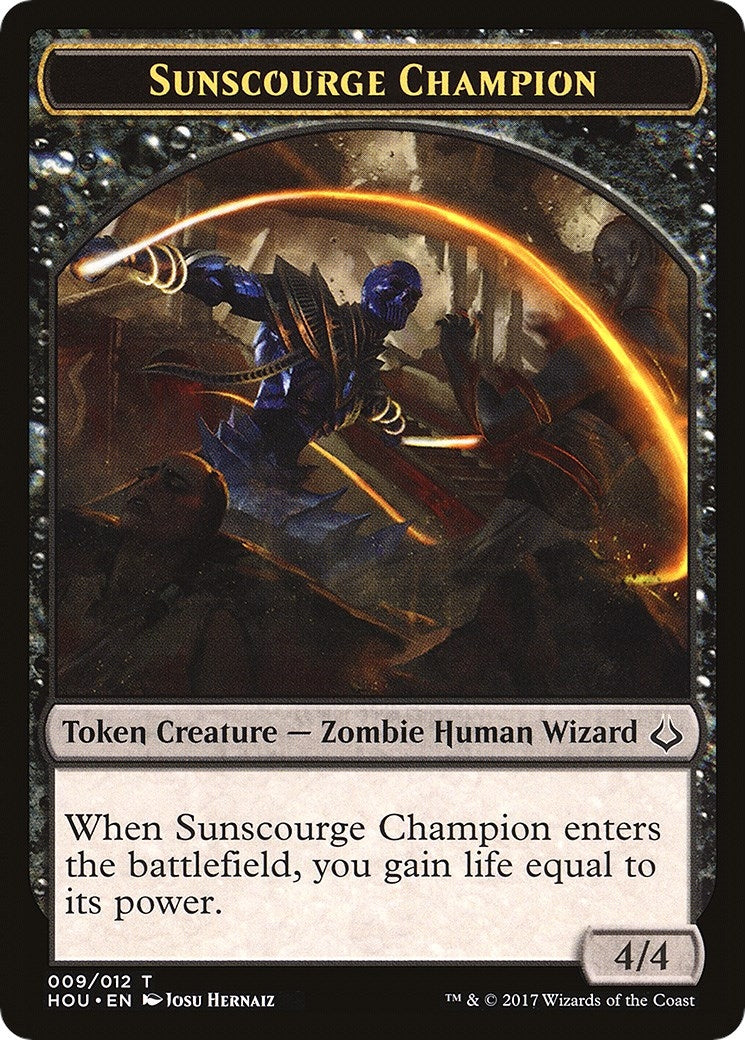 Sunscourge Champion // Cat Double-Sided Token (9 // 16) (HOU)