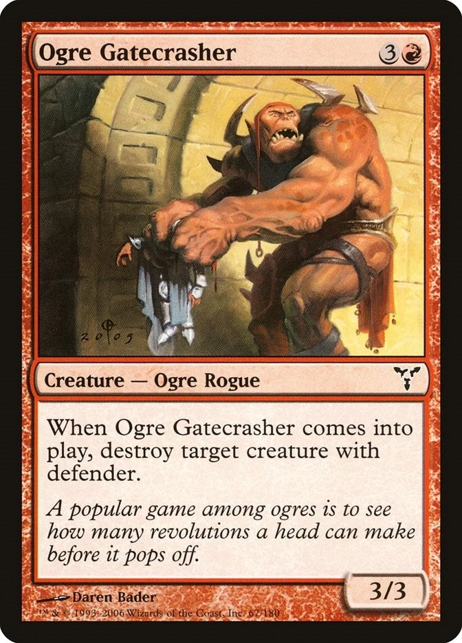 Image for Ogre Gatecrasher (67) (DIS) - Magic: The Gathering